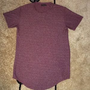 Keeping NY Everything burgundy short sleeve shirt